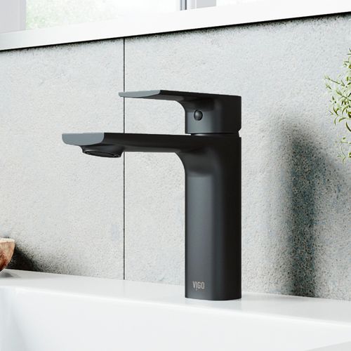 Main product image of Davidson Single Handle Bathroom Faucet (Matte Black), VG01043MB