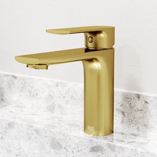 Main product image of Davidson Single Handle Bathroom Faucet (Matte Brushed Gold), VG01043MG