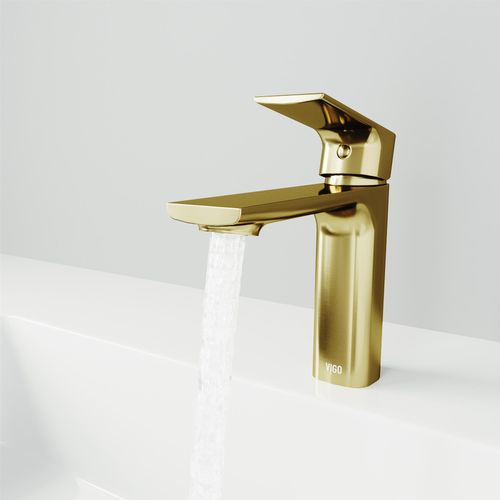 Main product image of Davidson Single Handle Bathroom Faucet (Matte Brushed Gold), VG01043MG