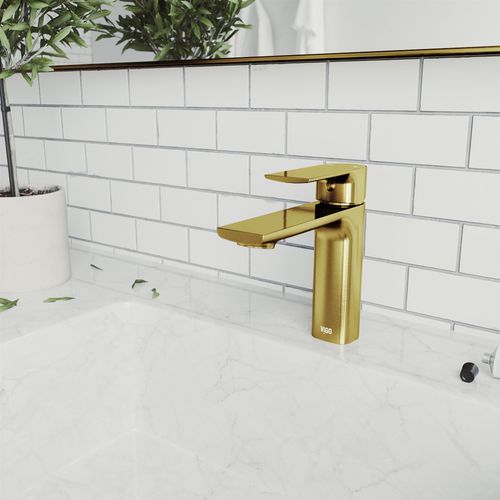 Main product image of Davidson Single Handle Bathroom Faucet (Matte Brushed Gold), VG01043MG