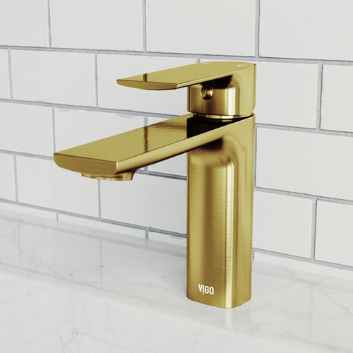 Main product image of Davidson Single Handle Bathroom Faucet (Matte Brushed Gold), VG01043MG