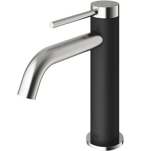 Main product image of Madison Single Handle Bathroom Faucet (Brushed Nickel/Carbon Fiber), VG01044BN