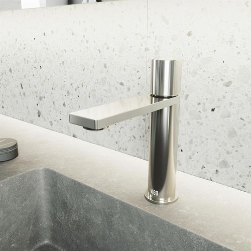 Main product image of Halsey Single Handle Bathroom Faucet (Brushed Nickel), VG01045BN