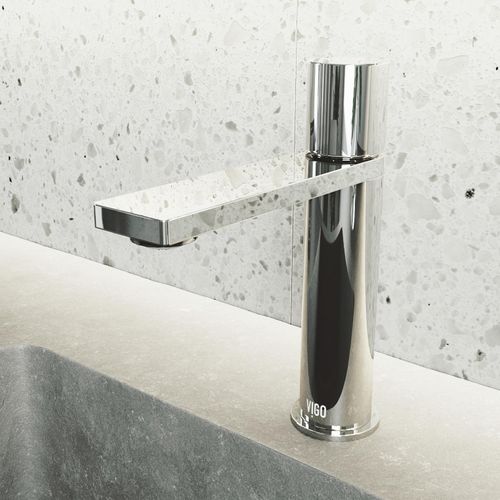 Main product image of Halsey Single Handle Bathroom Faucet (Chrome), VG01045CH