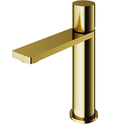 Main product image of Halsey Single Handle Bathroom Faucet (Matte Brushed Gold), VG01045MG