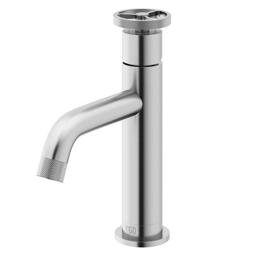 Main product image of Cass Single Handle Bathroom Faucet, Top-Mounted Handle (Brushed Nickel), VG01046BN