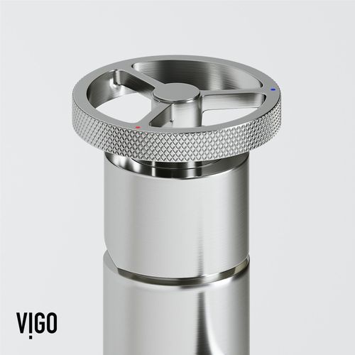 Main product image of Cass Single Handle Bathroom Faucet, Top-Mounted Handle (Brushed Nickel), VG01046BN