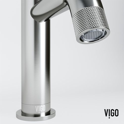 Main product image of Cass Single Handle Bathroom Faucet, Top-Mounted Handle (Brushed Nickel), VG01046BN