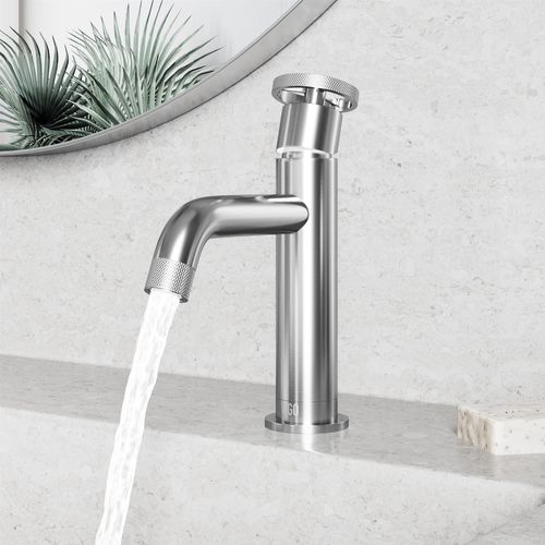 Main product image of Cass Single Handle Bathroom Faucet, Top-Mounted Handle (Brushed Nickel), VG01046BN