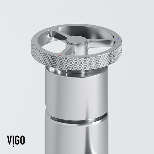 Main product image of Cass Single Handle Bathroom Faucet, Top-Mounted Handle (Chrome), VG01046CH
