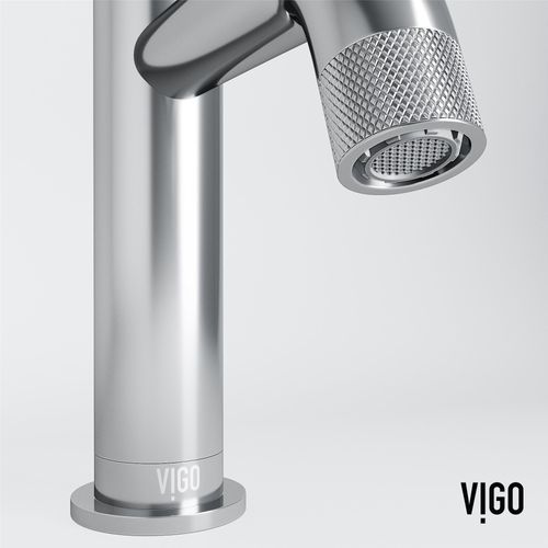 Main product image of Cass Single Handle Bathroom Faucet, Top-Mounted Handle (Chrome), VG01046CH