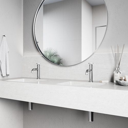 Main product image of Cass Single Handle Bathroom Faucet, Top-Mounted Handle (Chrome), VG01046CH
