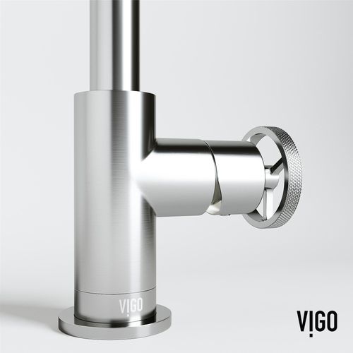 Main product image of Cass Single Handle Bathroom Faucet, Side-Mounted Handle (Brushed Nickel), VG01047BN