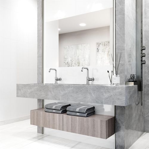 Main product image of Cass Single Handle Bathroom Faucet, Side-Mounted Handle (Brushed Nickel), VG01047BN