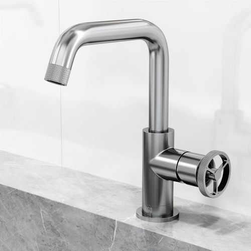 Main product image of Cass Single Handle Bathroom Faucet, Side-Mounted Handle (Brushed Nickel), VG01047BN
