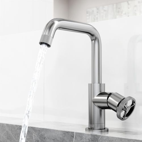 Main product image of Cass Single Handle Bathroom Faucet, Side-Mounted Handle (Brushed Nickel), VG01047BN