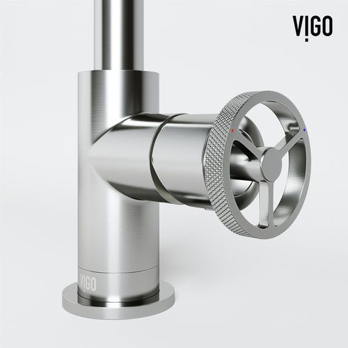Main product image of Cass Single Handle Bathroom Faucet, Side-Mounted Handle (Brushed Nickel), VG01047BN
