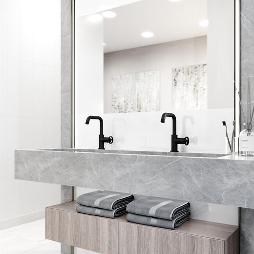 Main product image of Cass Single Handle Bathroom Faucet (Matte Black), VG01047MB