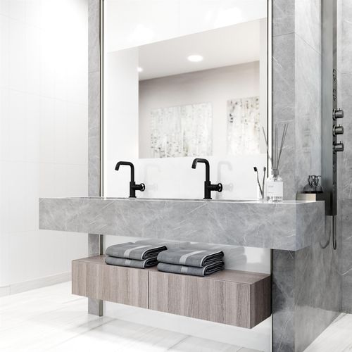 Main product image of Cass Single Handle Bathroom Faucet (Matte Black), VG01047MB