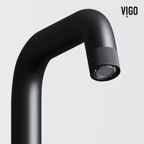 Main product image of Cass Single Handle Bathroom Faucet (Matte Black), VG01047MB