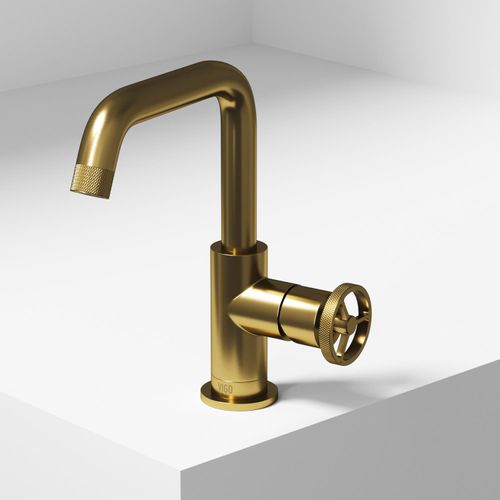 Main product image of Cass Single Handle Bathroom Faucet (Matte Brushed Gold), VG01047MG