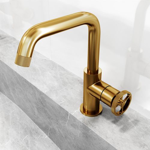 Main product image of Cass Single Handle Bathroom Faucet (Matte Brushed Gold), VG01047MG