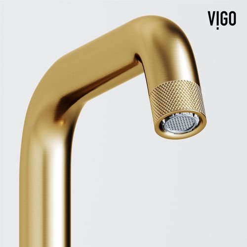 Main product image of Cass Single Handle Bathroom Faucet (Matte Brushed Gold), VG01047MG
