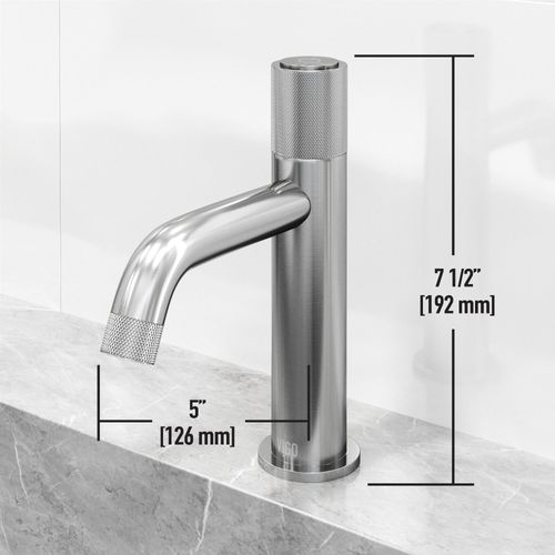 Main product image of Apollo Button Operated Bathroom Faucet (Brushed Nickel), VG01048BN