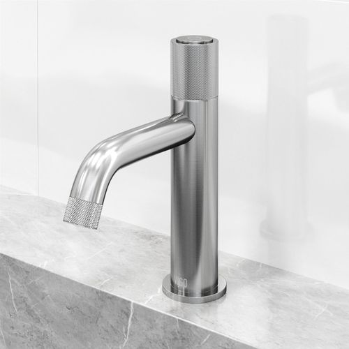Main product image of Apollo Button Operated Bathroom Faucet (Brushed Nickel), VG01048BN