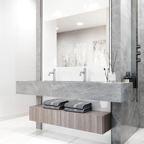 Main product image of Apollo 8" Button Operated Bathroom Faucet (Chrome), VG01048CH