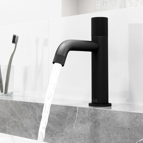 Main product image of Apollo Button Operated Bathroom Faucet (Matte Black), VG01048MB