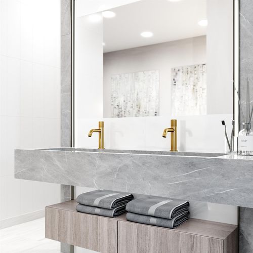 Main product image of Apollo Button Operated Bathroom Faucet (Matte Brushed Gold), VG01048MG