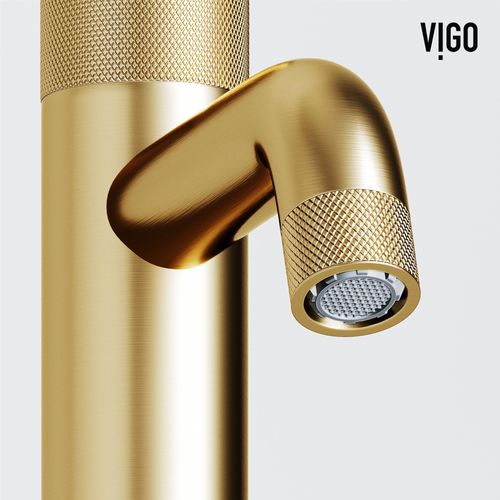 Main product image of Apollo Button Operated Bathroom Faucet (Matte Brushed Gold), VG01048MG