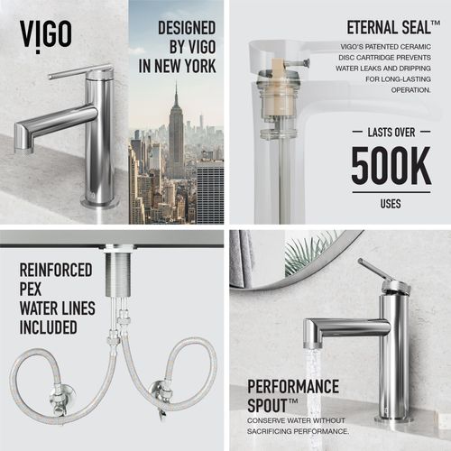 Main product image of Sterling Single Handle Bathroom Faucet (Chrome), VG01049CH