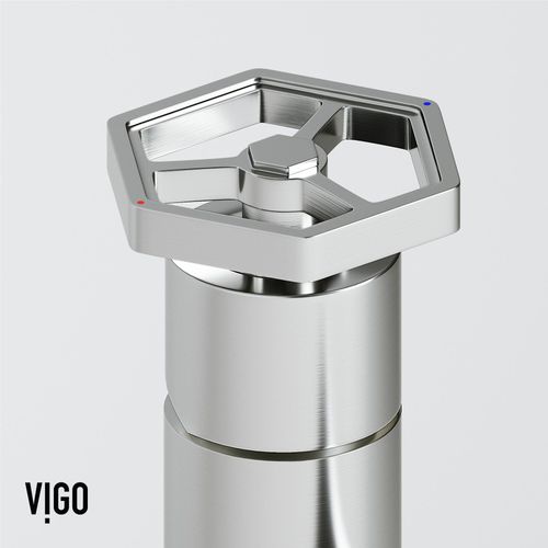 Main product image of Ruxton Single Handle Bathroom Faucet, Top-Mounted Handle (Brushed Nickel), VG01050BN