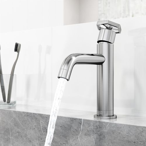 Main product image of Ruxton Single Handle Bathroom Faucet, Top-Mounted Handle (Brushed Nickel), VG01050BN