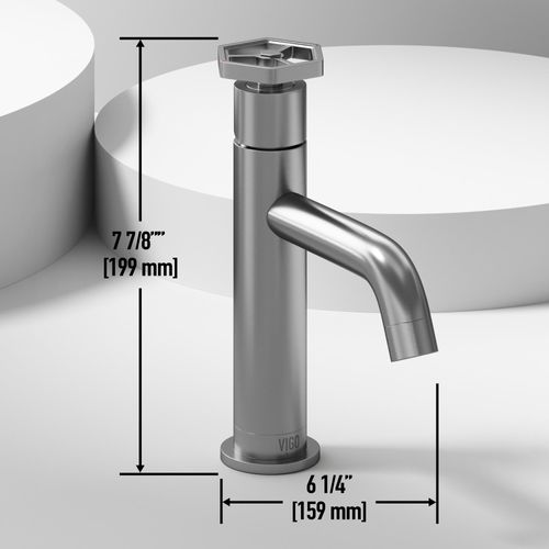 Main product image of Ruxton Single Handle Bathroom Faucet, Top-Mounted Handle (Brushed Nickel), VG01050BN