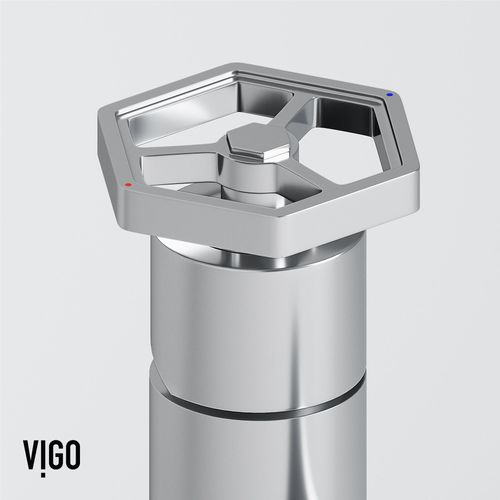 Main product image of Ruxton Single Handle Bathroom Faucet, Top-Mounted Handle (Chrome), VG01050CH