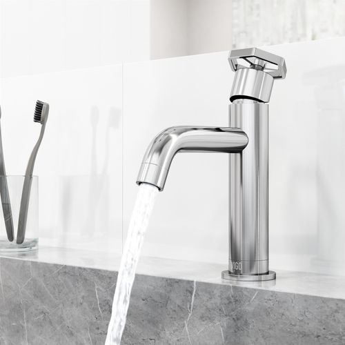 Main product image of Ruxton Single Handle Bathroom Faucet, Top-Mounted Handle (Chrome), VG01050CH