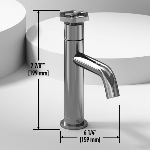 Main product image of Ruxton Single Handle Bathroom Faucet, Top-Mounted Handle (Chrome), VG01050CH