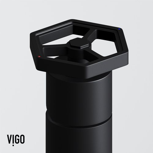 Main product image of Ruxton Single Handle Bathroom Faucet, Top-Mounted Handle (Matte Black), VG01050MB