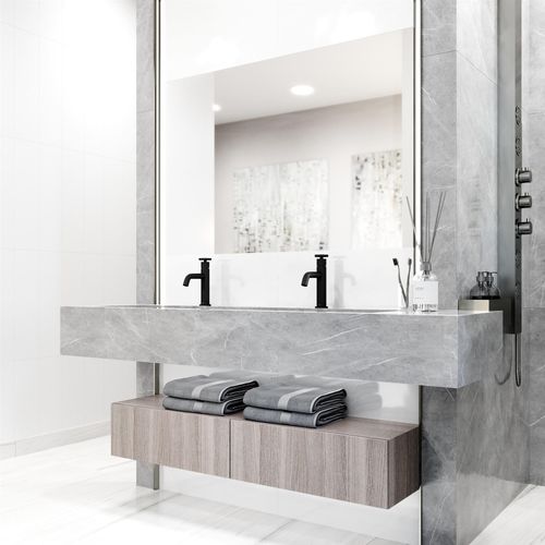 Main product image of Ruxton Single Handle Bathroom Faucet, Top-Mounted Handle (Matte Black), VG01050MB
