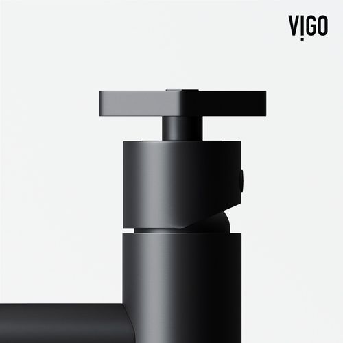 Main product image of Ruxton Single Handle Bathroom Faucet, Top-Mounted Handle (Matte Black), VG01050MB
