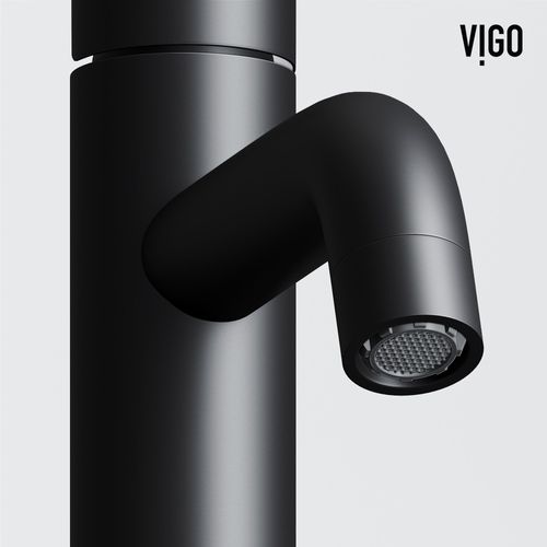 Main product image of Ruxton Single Handle Bathroom Faucet, Top-Mounted Handle (Matte Black), VG01050MB