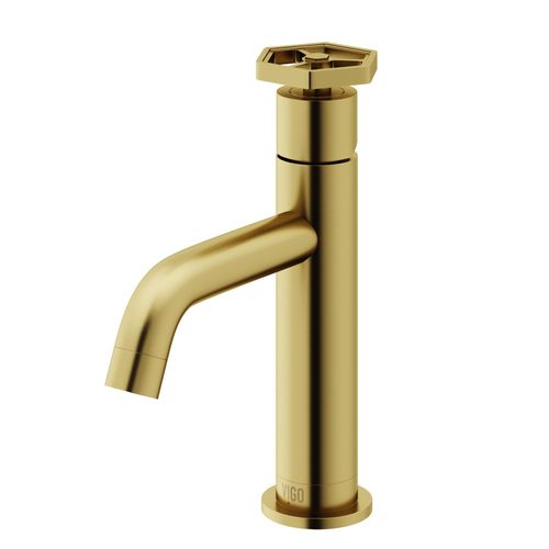 Main product image of Ruxton Single Handle Bathroom Faucet, Top-Mounted Handle (Matte Brushed Gold), VG01050MG