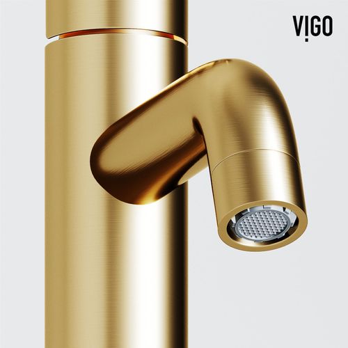 Main product image of Ruxton Single Handle Bathroom Faucet, Top-Mounted Handle (Matte Brushed Gold), VG01050MG