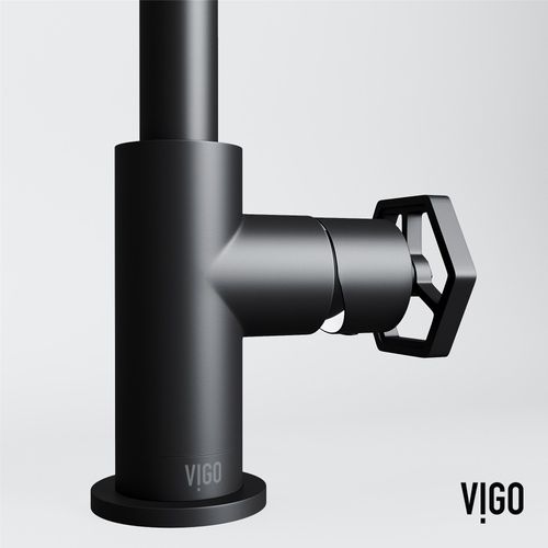 Main product image of Ruxton Single Handle Bathroom Faucet, Side-Mounted Handle (Matte Black), VG01051MB