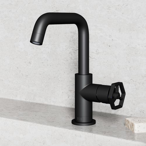 Main product image of Ruxton Single Handle Bathroom Faucet, Side-Mounted Handle (Matte Black), VG01051MB
