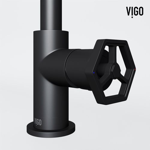 Main product image of Ruxton Single Handle Bathroom Faucet, Side-Mounted Handle (Matte Black), VG01051MB
