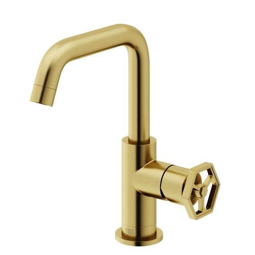 Main product image of Ruxton Single Handle Bathroom Faucet, Side-Mounted Handle (Matte Brushed Gold), VG01051MG
